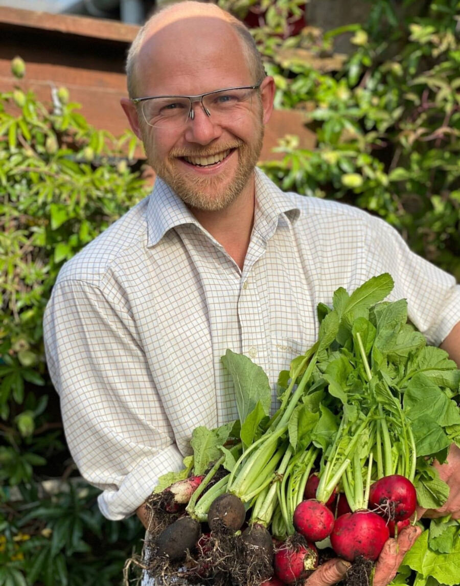 Andrew Burton, grower and stall holder at Greenfield Growers