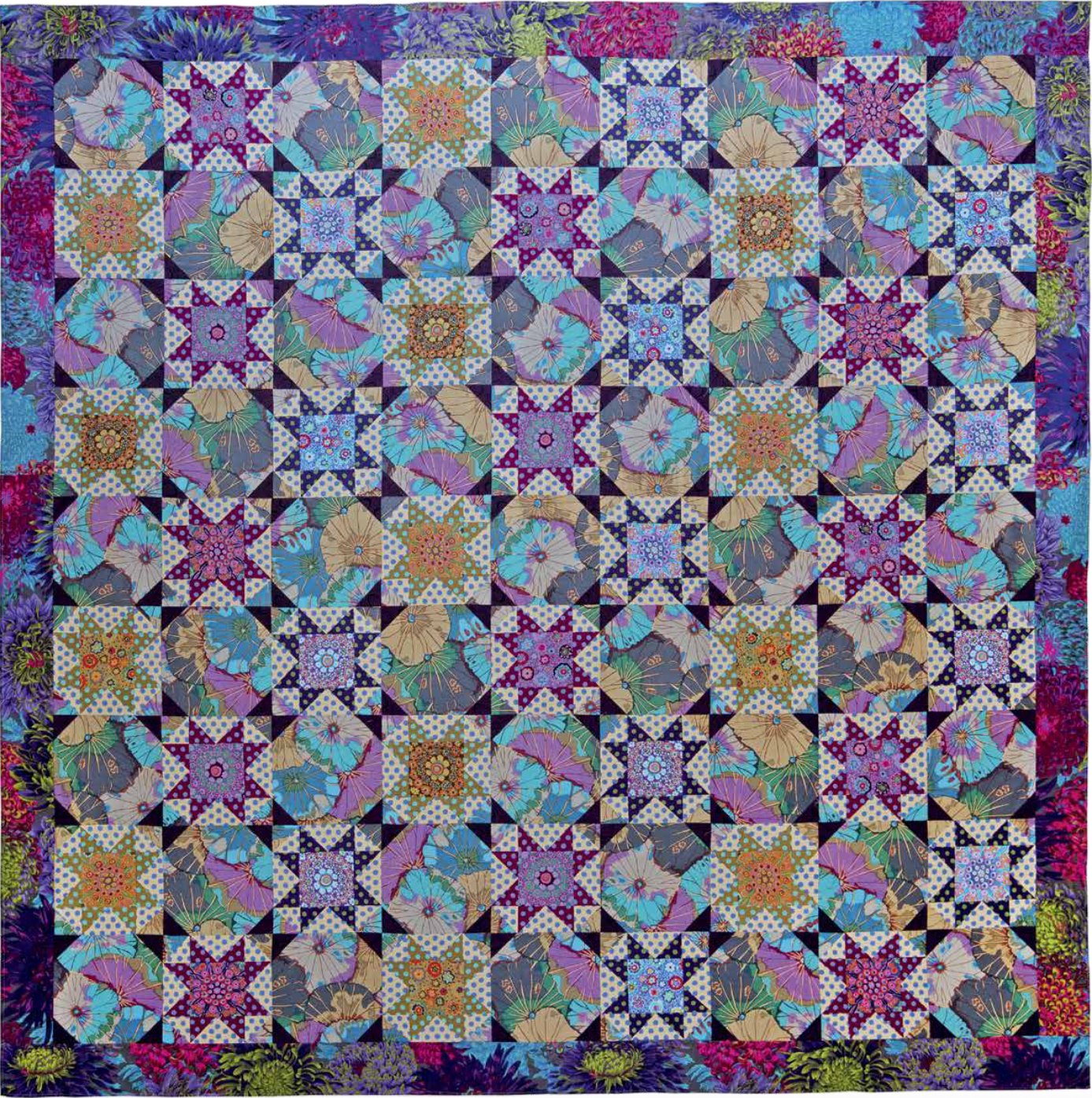 Contrast Snowball Stars Quilt Fabric Pack