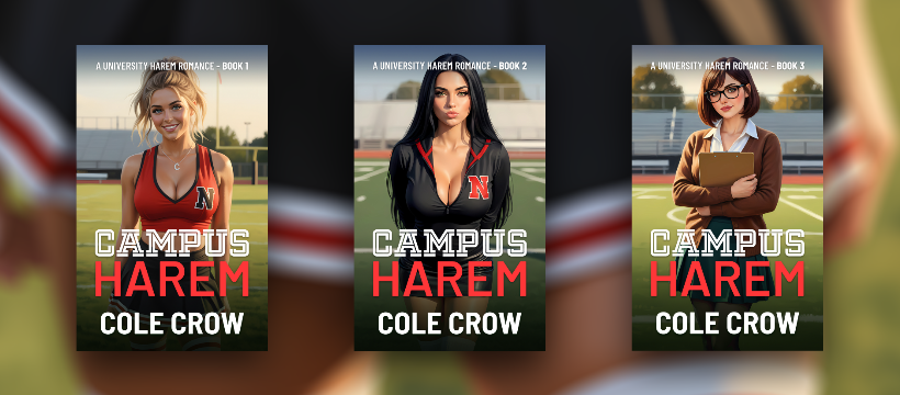 book covers from the Campus Harem Series 