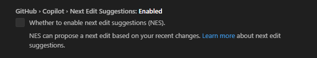Copilot Next Edit Suggestions in VS Code