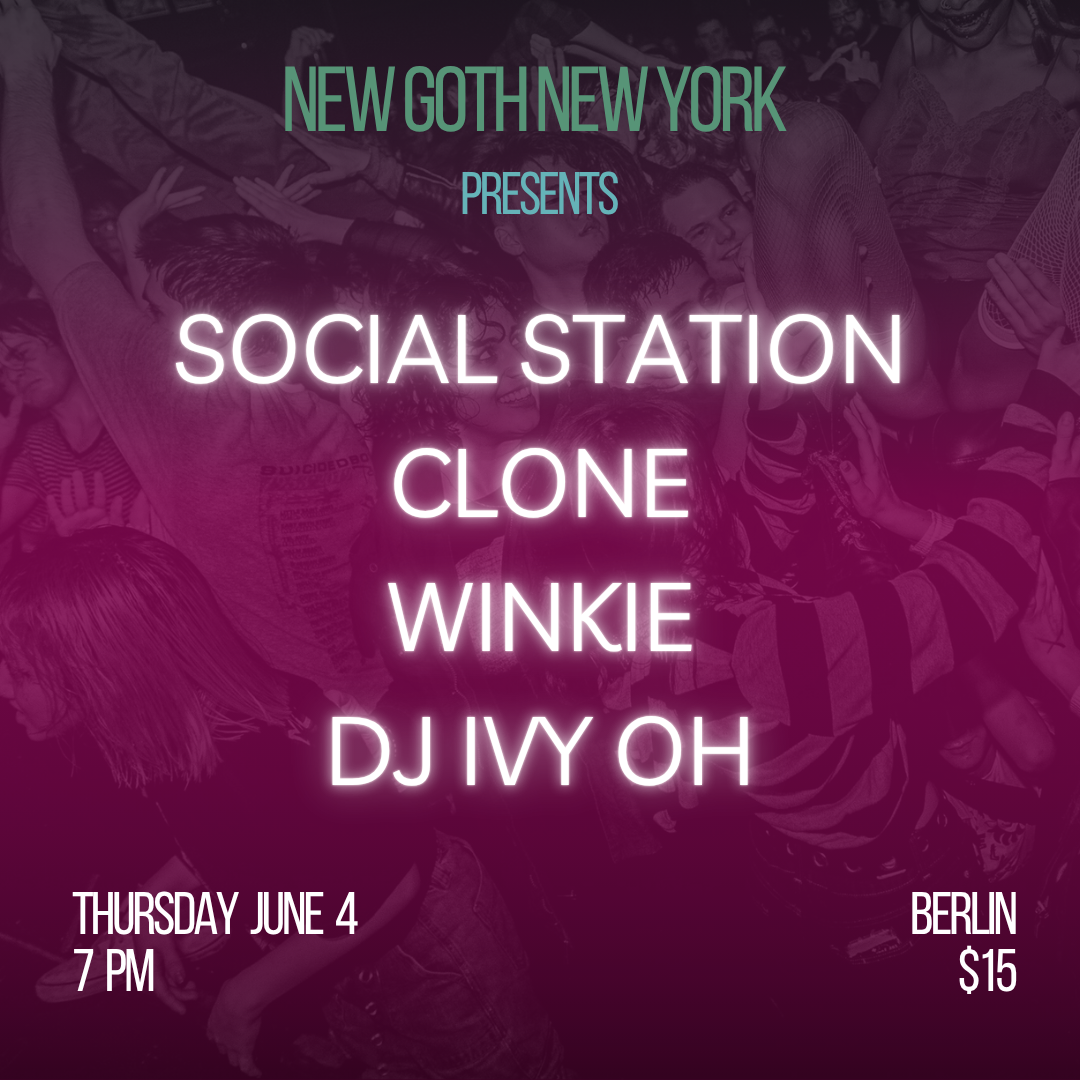 new goth new york june show with darkwave, post-punk, goth bands
